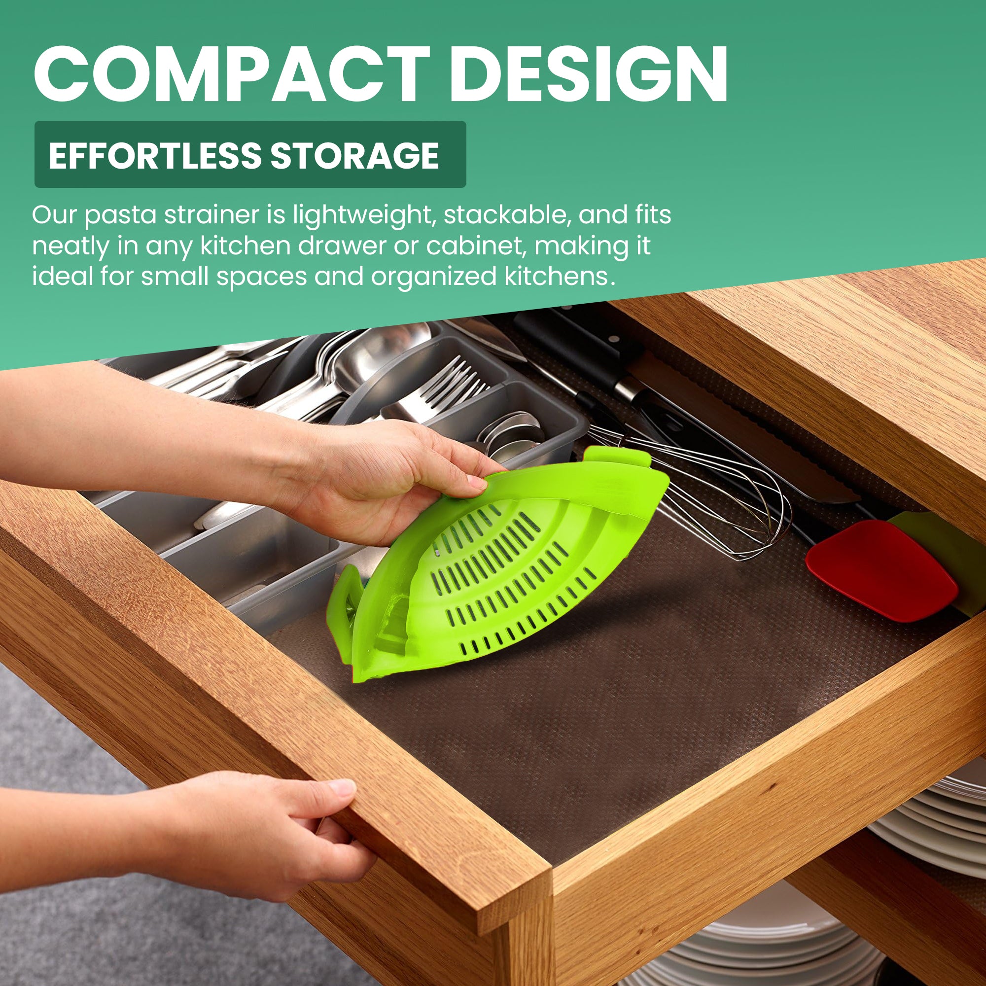 Pasta Strainer Clip-On for Pots and Pans