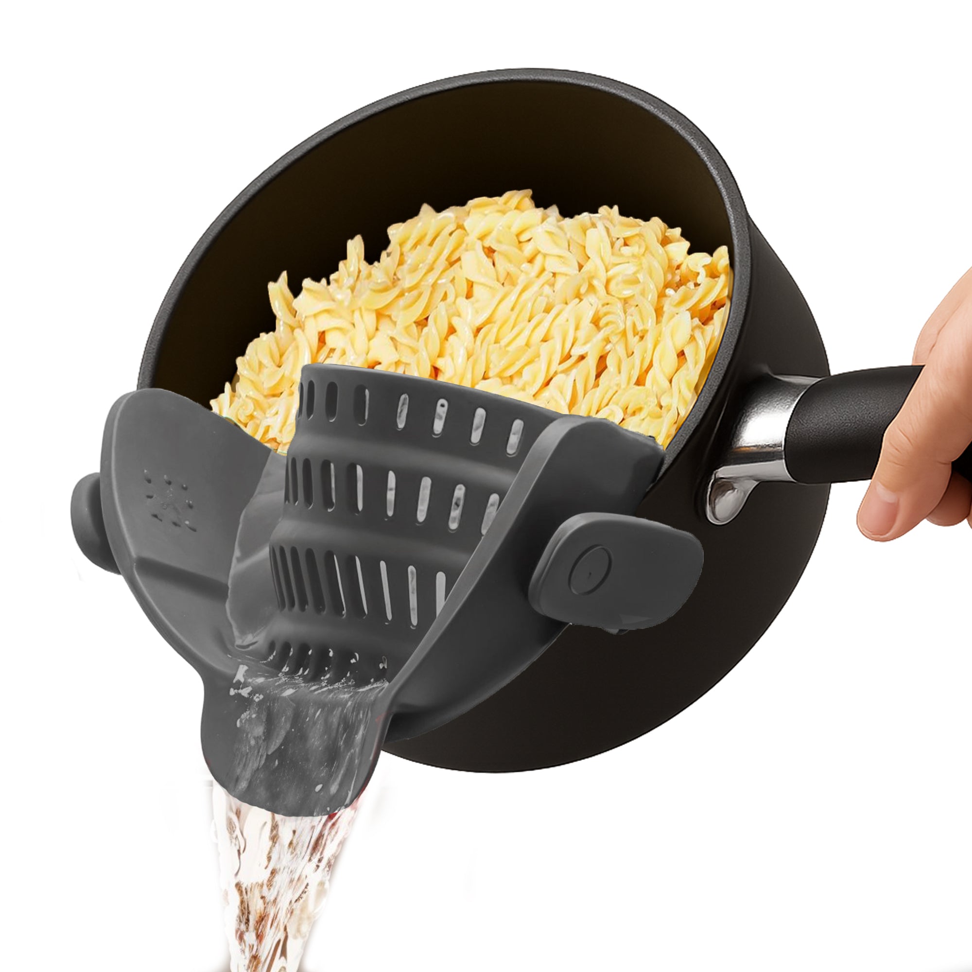 Pasta Strainer Clip-On for Pots and Pans