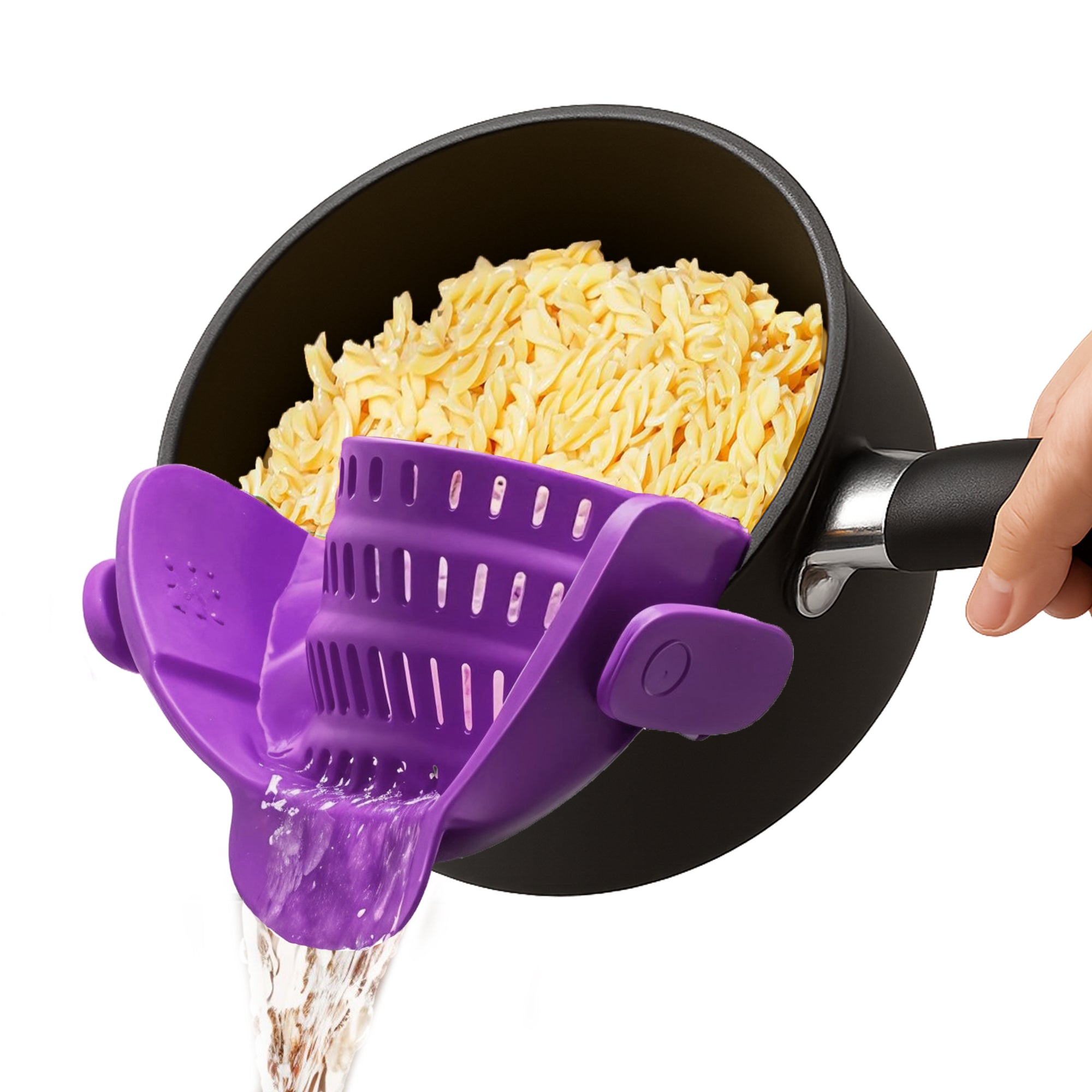 Pasta Strainer Clip-On for Pots and Pans