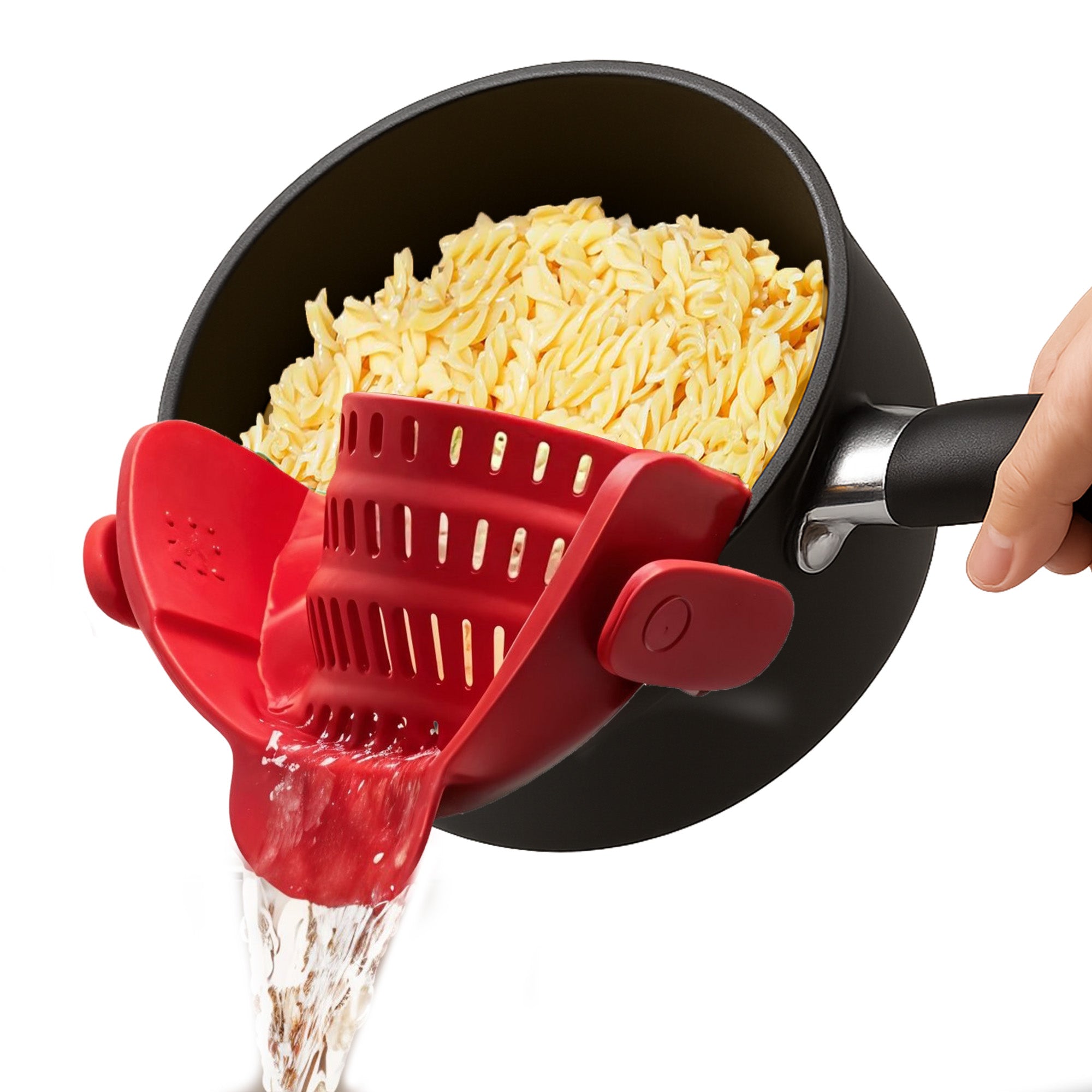 Pasta Strainer Clip-On for Pots and Pans