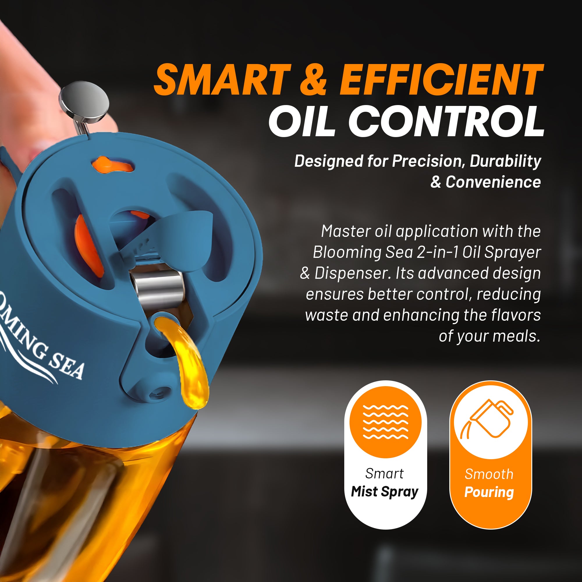 2-in-1 Oil Sprayer and Dispenser