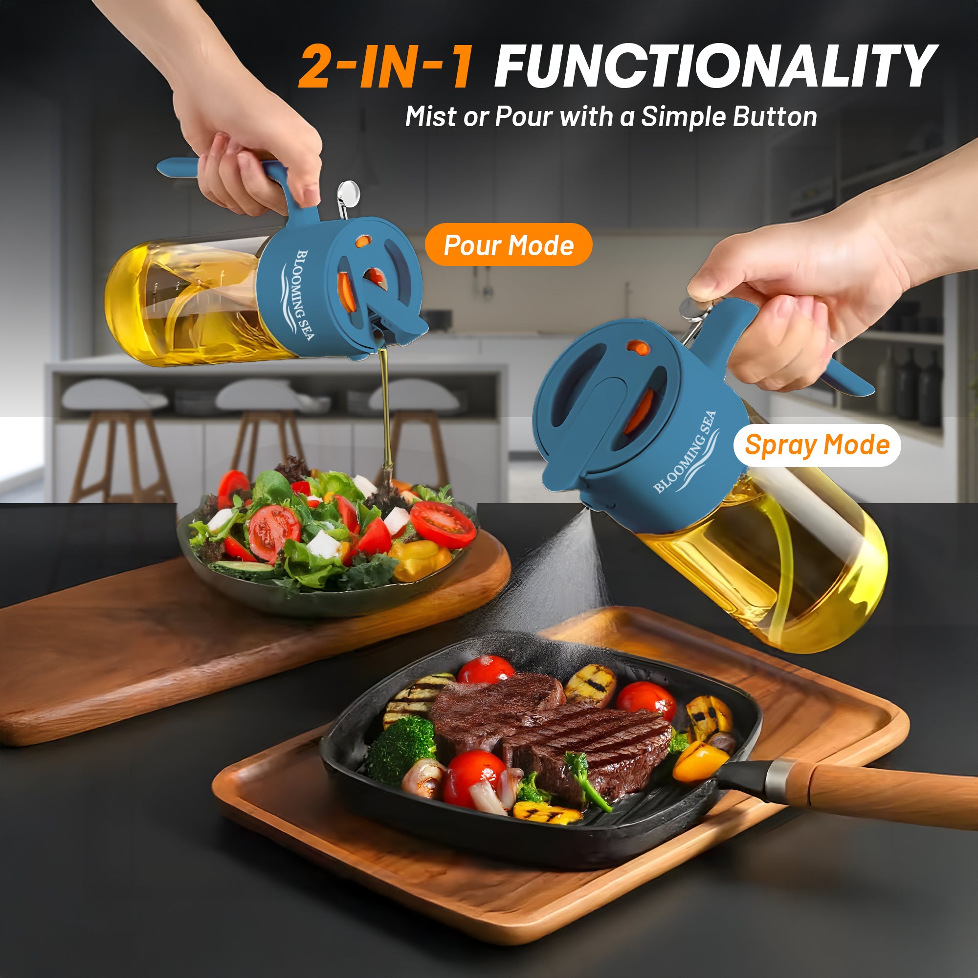 2-in-1 Oil Sprayer and Dispenser