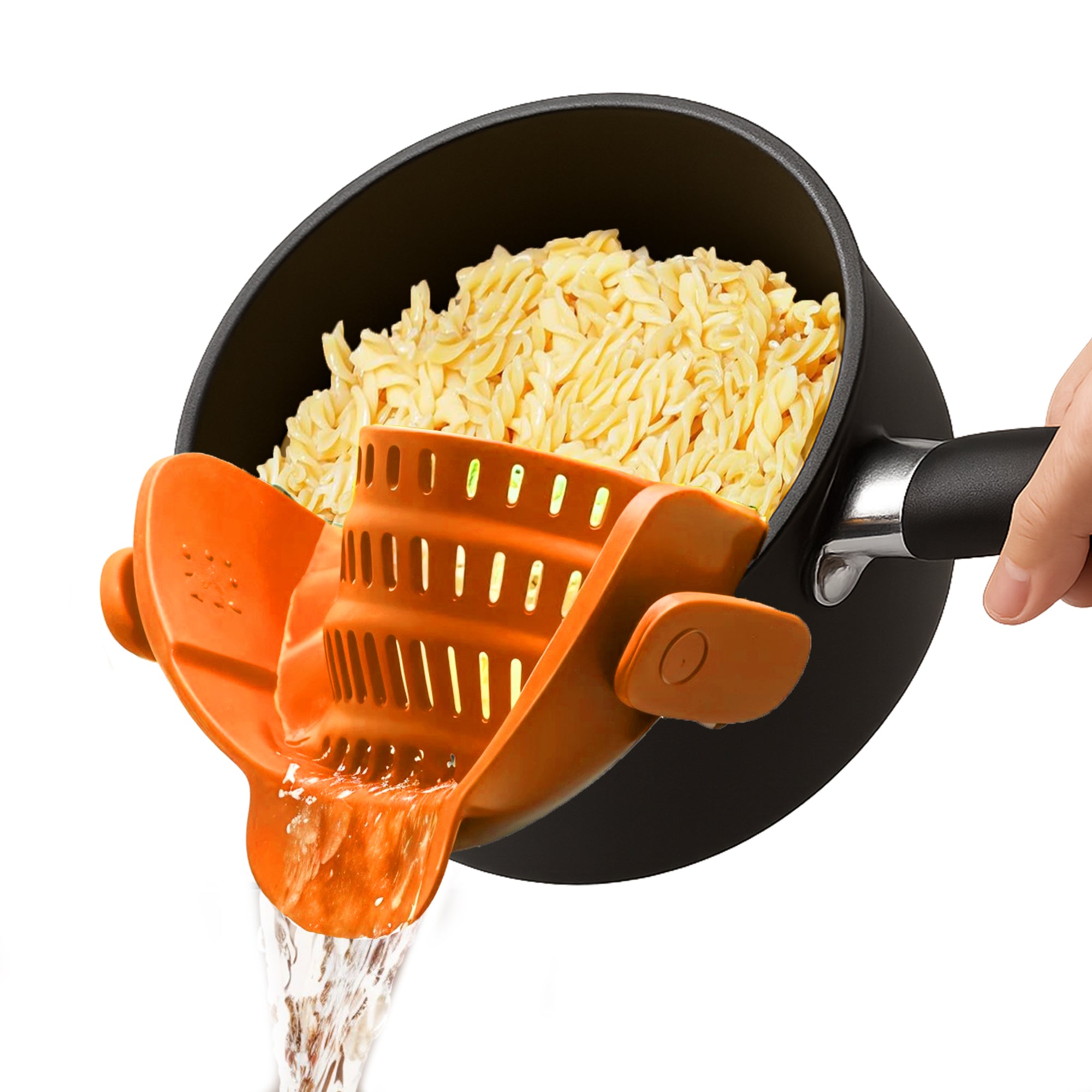 Pasta Strainer Clip-On for Pots and Pans