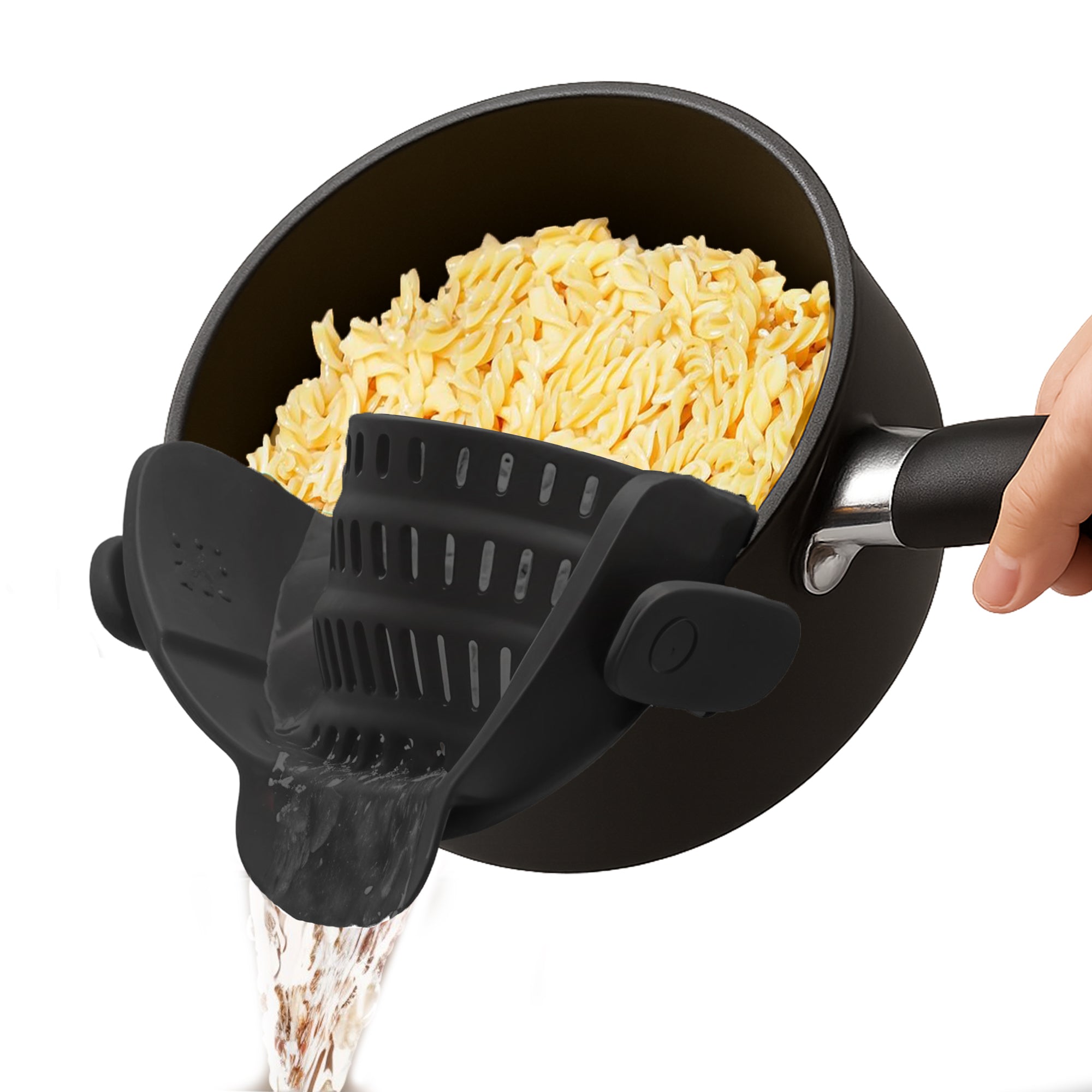 Pasta Strainer Clip-On for Pots and Pans